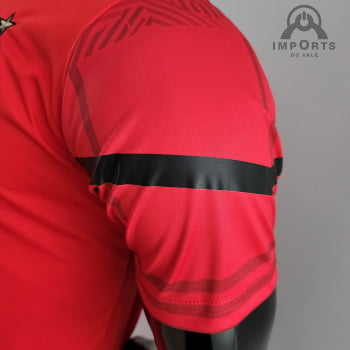 Camisa Gola Polo Milan 22/23 - Vermelha