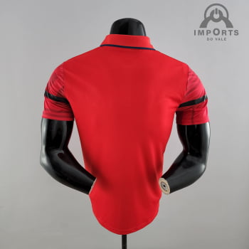 Camisa Gola Polo Milan 22/23 - Vermelha
