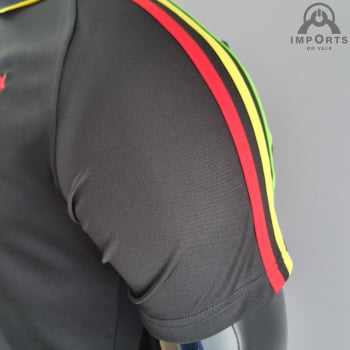 Camisa Gola Polo Ajax 21/22 Versão Torcedor Ed. Especial Bob Marley 