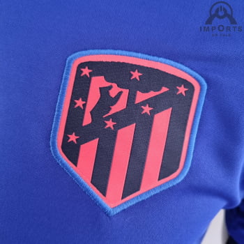 Camisa Atlético de Madrid 21/22 Gola Polo Azul Camisa Atlético de Madrid 21/22 Gola Polo Azul