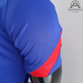 Camisa Atlético de Madrid 21/22 Gola Polo Azul