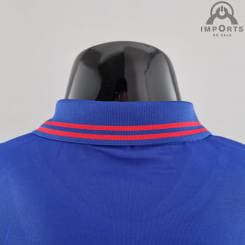 Camisa Atlético de Madrid 21/22 Gola Polo Azul