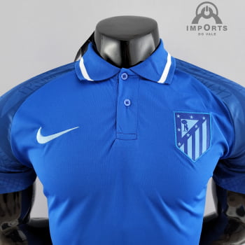 Camisa Gola Polo Atlético de Madrid 22/23 - Azul