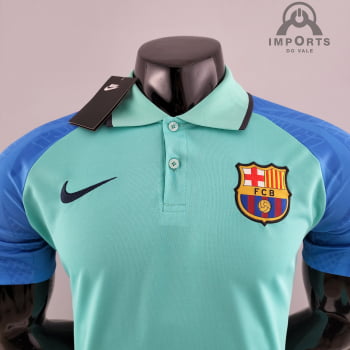 Camisa Gola Polo Barcelona 22/23 - Azul claro