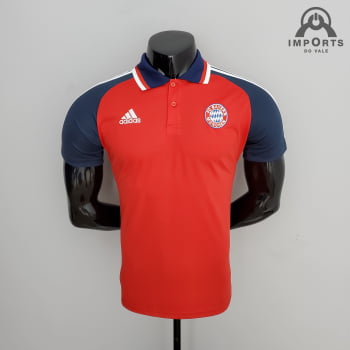 Camisa Gola Polo Bayern de Munique 21/22 Treino Camisa Gola Polo Bayern de Munique 21/22 Treino