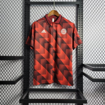 Camisa Gola Polo Bayern de Munique 22/23 Treino - Xadrez Camisa Gola Polo Bayern de Munique 22/23 Treino - Xadrez
