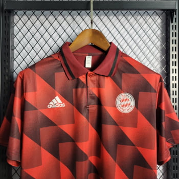 Camisa Gola Polo Bayern de Munique 22/23 Treino - Xadrez