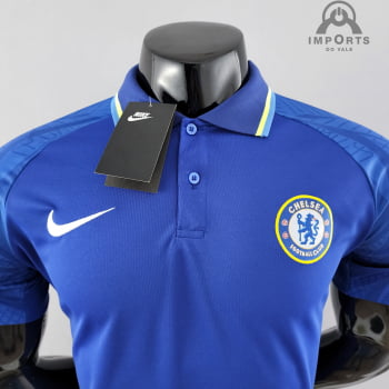 Camisa Gola Polo Chelsea 22/23 - Azul