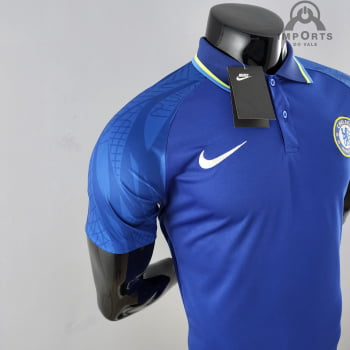Camisa Gola Polo Chelsea 22/23 - Azul