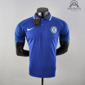 Camisa Gola Polo Chelsea 22/23 - Azul