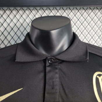 Camisa Gola Polo Corinthians 23/24 - Preta