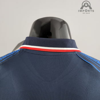 Camisa Gola Polo da Seleção Francesa 22/23 - Azul