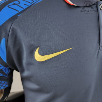 Camisa Gola Polo da Seleção Francesa 22/23 - Azul