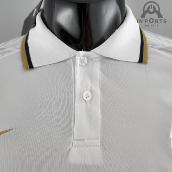 Camisa Gola Polo da Seleção Francesa 22/23 - Branca