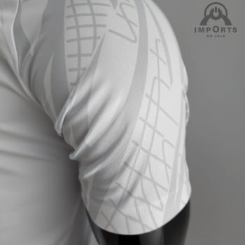 Camisa Gola Polo da Seleção Francesa 22/23 - Branca