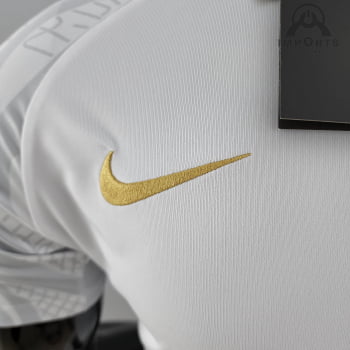 Camisa Gola Polo da Seleção Francesa 22/23 - Branca