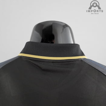 Camisa Gola Polo da Seleção Portuguesa 2022 - Preta