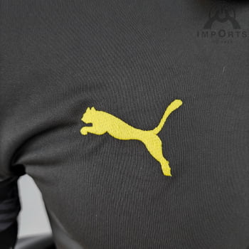 Camisa Gola Polo Borussia Dortmund 22/23 - Preta