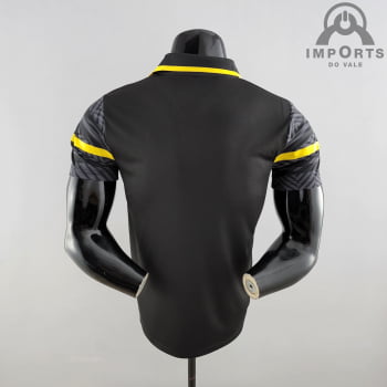 Camisa Gola Polo Borussia Dortmund 22/23 - Preta