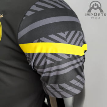 Camisa Gola Polo Borussia Dortmund 22/23 - Preta