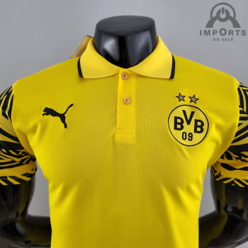 Camisa Gola Polo Borussia Dortmund 22/23 - Amarela