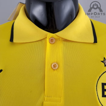 Camisa Gola Polo Borussia Dortmund 22/23 - Amarela