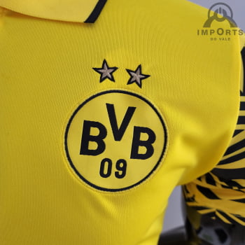 Camisa Gola Polo Borussia Dortmund 22/23 - Amarela Camisa Gola Polo Borussia Dortmund 22/23 - Amarela
