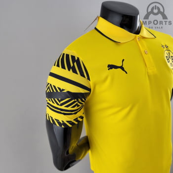Camisa Gola Polo Borussia Dortmund 22/23 - Amarela