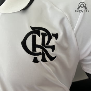 Camisa Gola Polo Flamengo 23/24 - Branca