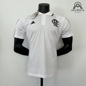 Camisa Gola Polo Flamengo 23/24 - Branca