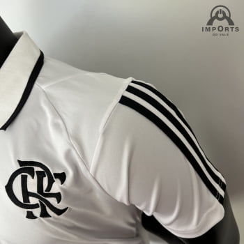 Camisa Gola Polo Flamengo 23/24 - Branca