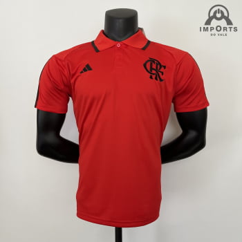 Camisa Gola Polo Flamengo 23/24 - Vermelho