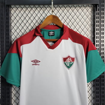 Camisa Gola Polo Fluminense 23/24 Treino - Branca/verde
