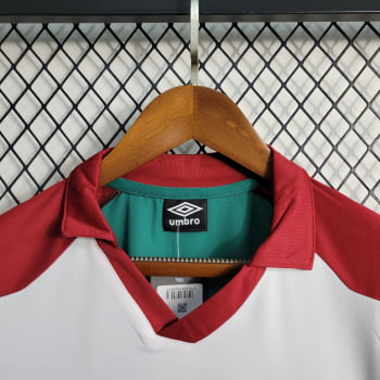 Camisa Gola Polo Fluminense 23/24 Treino - Branca/verde