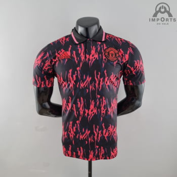 Camisa Manchester United 22/23 Gola Polo Preta
