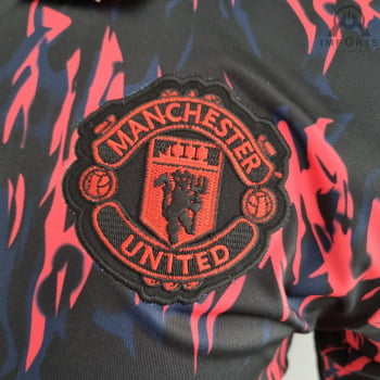 Camisa Manchester United 22/23 Gola Polo Preta