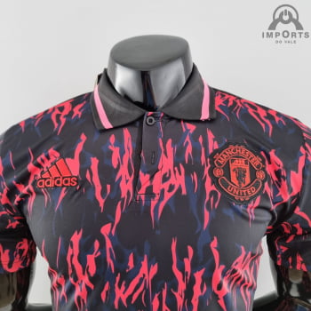 Camisa Manchester United 22/23 Gola Polo Preta