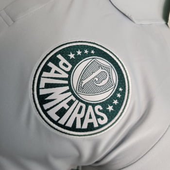 Camisa Gola Polo Palmeiras 23/24 - Cinza Camisa Gola Polo Palmeiras 23/24 - Cinza