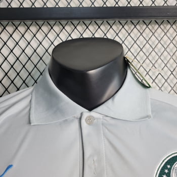 Camisa Gola Polo Palmeiras 23/24 - Cinza