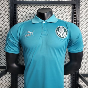 Camisa Gola Polo Palmeiras 23/24 - Azul Turquesa 