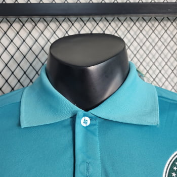 Camisa Gola Polo Palmeiras 23/24 - Azul Turquesa 