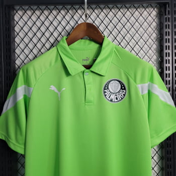Camisa Gola Polo Palmeiras 23/24 Treino - Verde