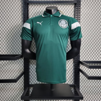 Camisa Gola Polo Palmeiras 23/24 - Verde/branca