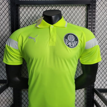 Camisa Gola Polo Palmeiras 23/24 - Verde Neon