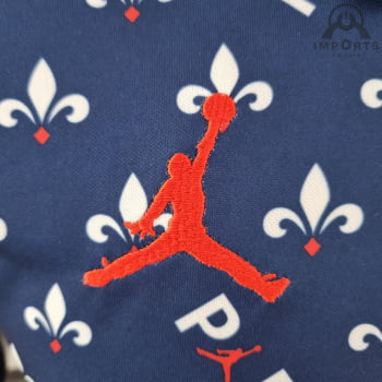 Camisa Gola Polo Paris Saint-Germain 22/23 Jordan Azul