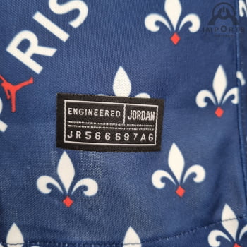 Camisa Gola Polo Paris Saint-Germain 22/23 Jordan Azul