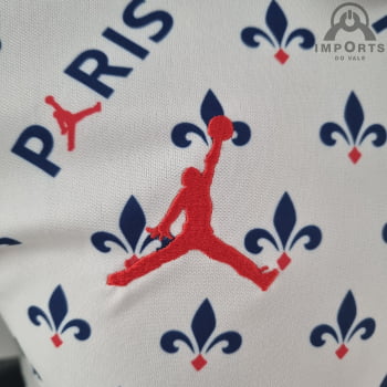 Camisa Gola Polo Paris Saint-Germain 22/23 - Jordan Branca