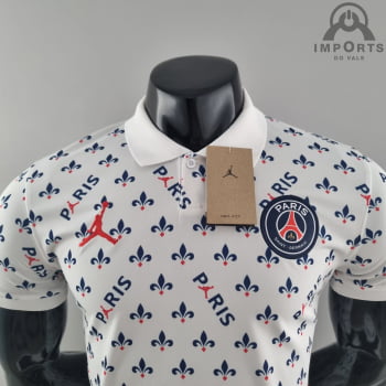 Camisa Gola Polo Paris Saint-Germain 22/23 - Jordan Branca