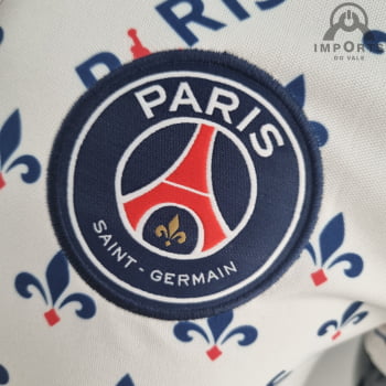 Camisa Gola Polo Paris Saint-Germain 22/23 - Jordan Branca Camisa Gola Polo Paris Saint-Germain 22/23 - Jordan Branca