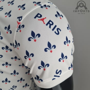 Camisa Gola Polo Paris Saint-Germain 22/23 - Jordan Branca